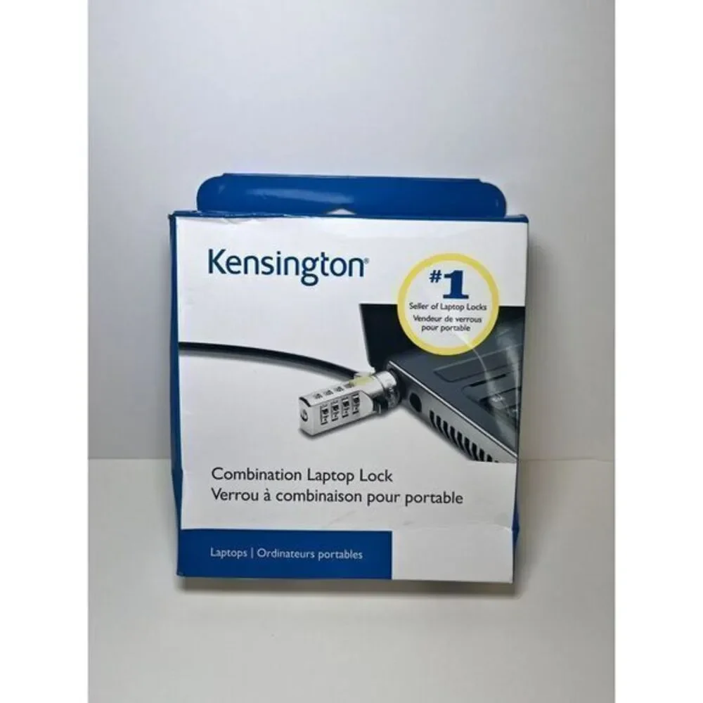 Kensington Combination Cable Lock For Laptops, (K64673AM) New Open Box